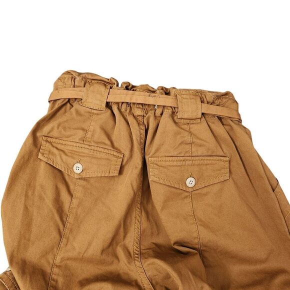 Alex Mill‎ Paperbag Pants Womens 2 Russet Brown Expedition Twill Belted Cargo - Picture 9 of 12
